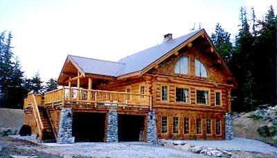 Log Home Exterior Photo