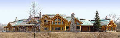 Log Home Exterior Photo