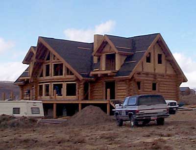 Log Home Exterior Photo