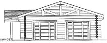 Log Home Design - Garages