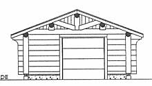 Log Home Design - Garages